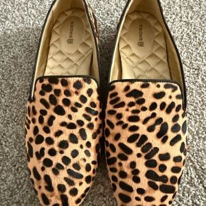 Birdies THE STARLING loafer - Cheetah calf hair